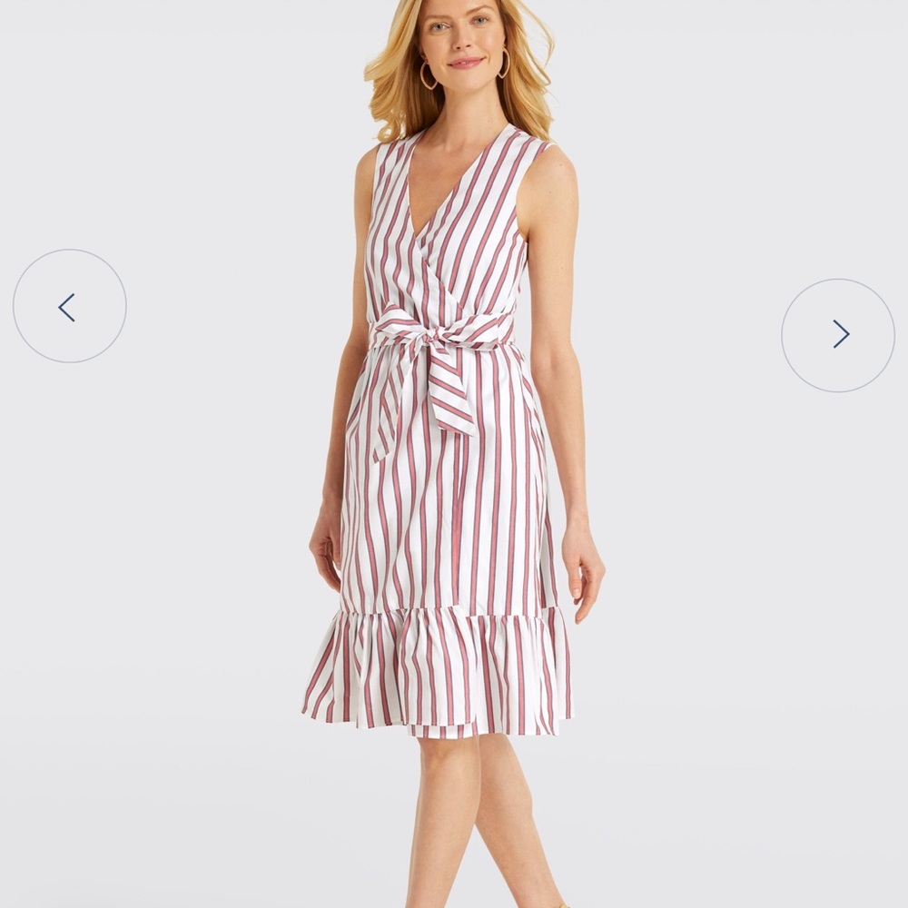 Draper James Striped Wrap Dress